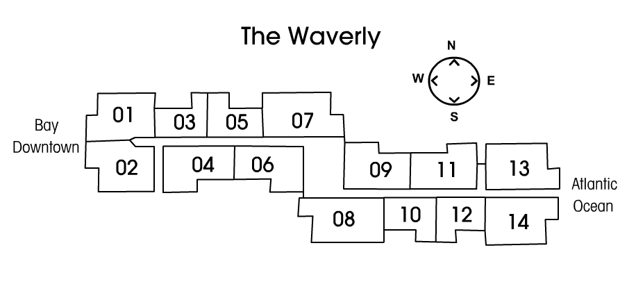 The Waverly South Beach Floor Plans