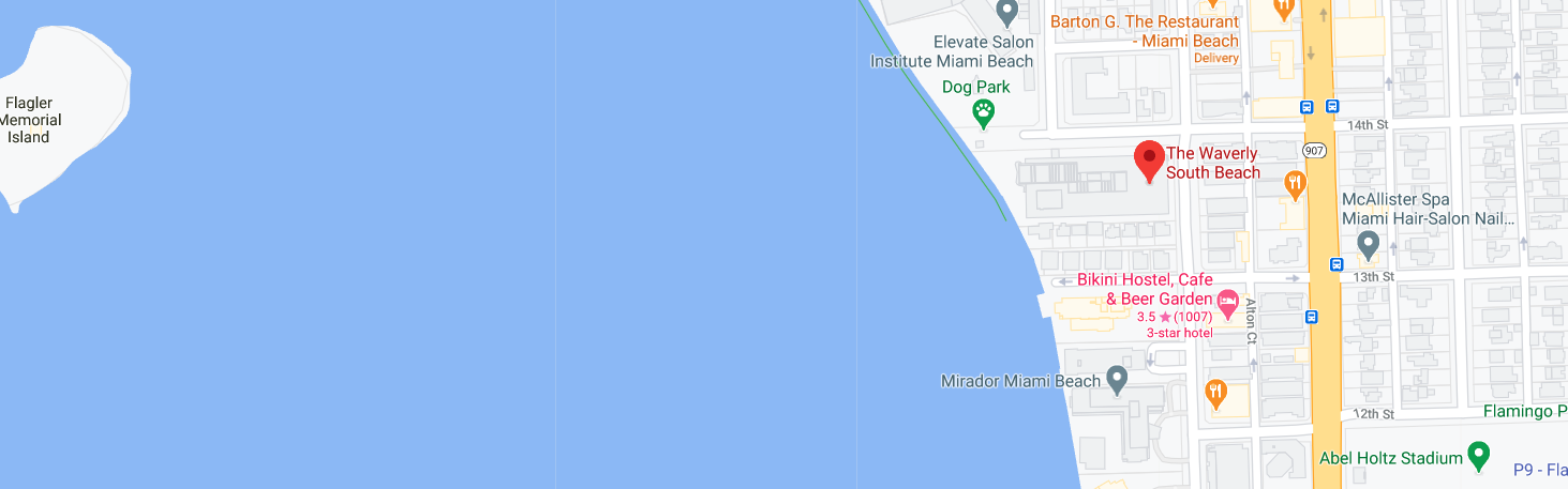 The The Waverly South Beach Location Map